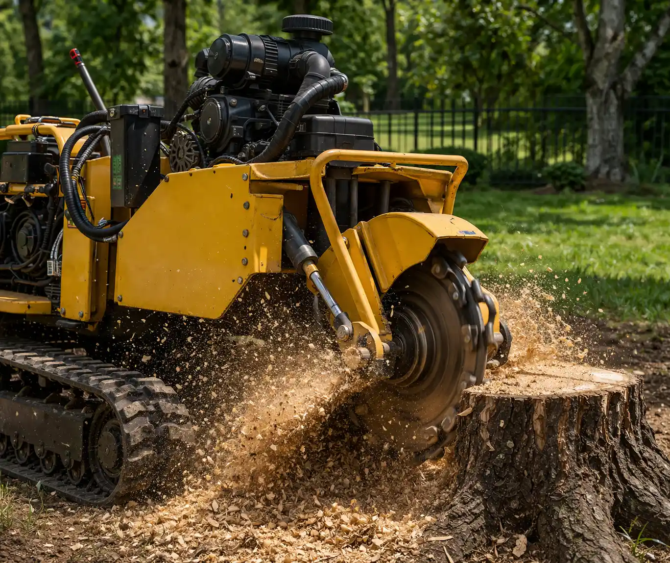 Our Stump Grinding Work in Connecticut
