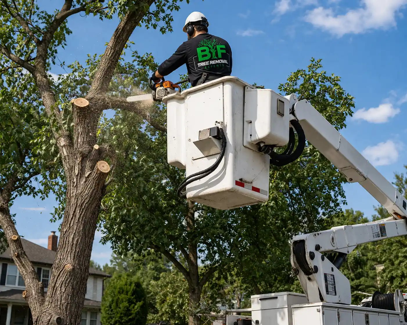 Our Bucket Truck Service Work in Connecticut